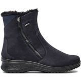 Enkellaarsjes München - Effen - Textiel - Sleehak - Ritssluiting