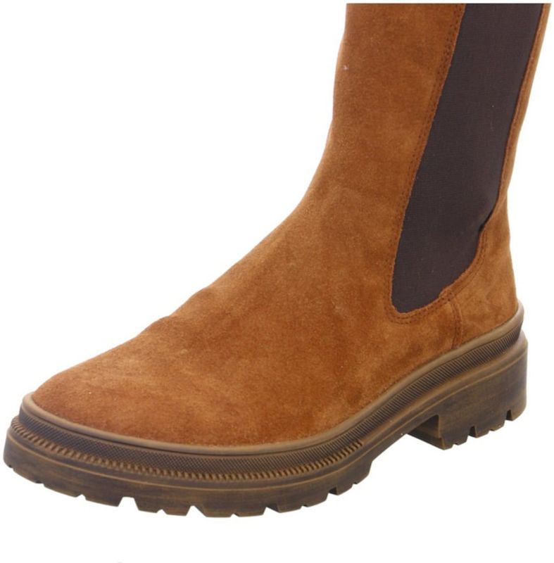 Ara - Chelsea Boots - Bruin - Suède - Blokhak 2 cm