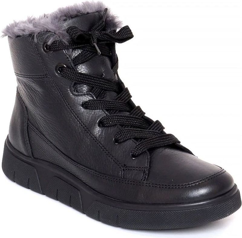 ara - Zwarte Enkellaarsjes - Leer - Dames