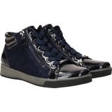 Ara Rom - Hoge Sneakers - Dames Sneaker - Zwart - Lakleer/Suède/Gladleer