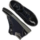 Ara Rom - Hoge Sneakers - Dames Sneaker - Zwart - Lakleer/Suède/Gladleer