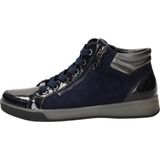 Ara Rom - Hoge Sneakers - Dames Sneaker - Zwart - Lakleer/Suède/Gladleer