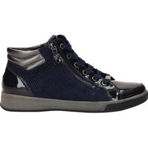 Ara Rom - Hoge Sneakers - Dames Sneaker - Zwart - Lakleer/Suède/Gladleer