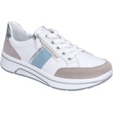 ARA Sapporo Sneakers voor dames, Pebble wit/zilver/aqua