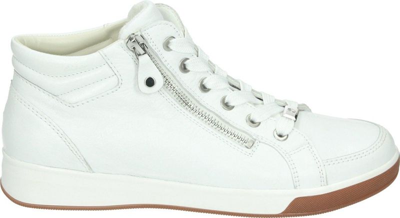 Ara - 1244499 - Hoge Sneakers - Wit - Glad Leer - Wijdte G