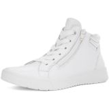 Ara - Rome - Sneakerboots - Wit/Zilverkleur - Hoog - Vetersluiting - Sleehak