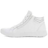 Ara - Rome - Sneakerboots - Wit/Zilverkleur - Hoog - Vetersluiting - Sleehak