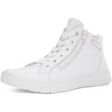 Ara - Rome - Sneakerboots - Wit/Zilverkleur - Hoog - Vetersluiting - Sleehak