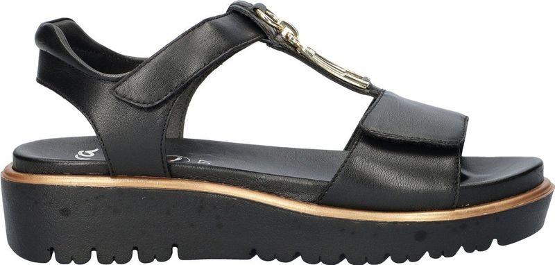 Ara - Bilbao - Plateausandalen - Zwart - Sleehaksandaal - Comfortabele Schoen