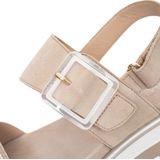 Ara - Malaga - Sandalen - Zand - Klittenbandsluiting - Plateauhak