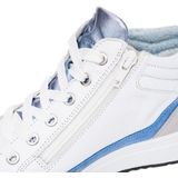 Ara - 1250002 - Hoge Sneakers - Wit/Beige - Leer/Nubuck - Wijdte G
