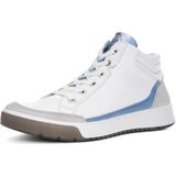 Ara - 1250002 - Hoge Sneakers - Wit/Beige - Leer/Nubuck - Wijdte G