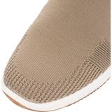 Ara - 1254042 - Instappers - Taupe - Leer en Stof - Rubber Zool