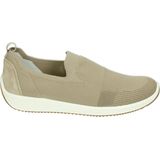 Ara - 1254042 - Instappers - Taupe - Leer en Stof - Rubber Zool