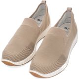 Ara - 1254042 - Instappers - Taupe - Leer en Stof - Rubber Zool