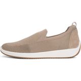 Ara - 1254042 - Instappers - Taupe - Leer en Stof - Rubber Zool