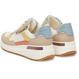 ARA Sneakers laag  donkerbeige / blauw / geel / wit