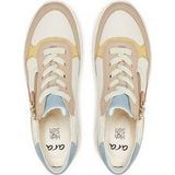 ARA Sneakers laag  donkerbeige / blauw / geel / wit