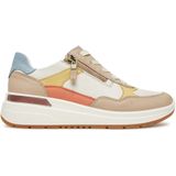 ARA Sneakers laag  donkerbeige / blauw / geel / wit