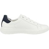 Ara - Rome - Sneakers - Wit/Donkerblauw - Vetersluiting