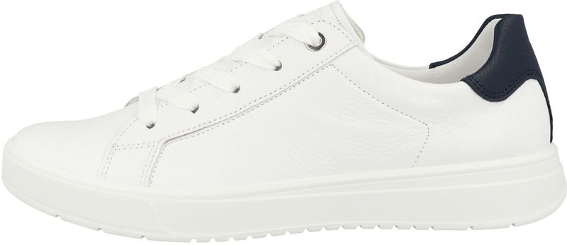 Ara - Rome - Sneakers - Wit/Donkerblauw - Vetersluiting