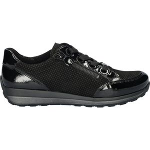 Ara - Osaka - Sneaker - Zwart - Lakleer en Nubuck - HigSoft-voetbed