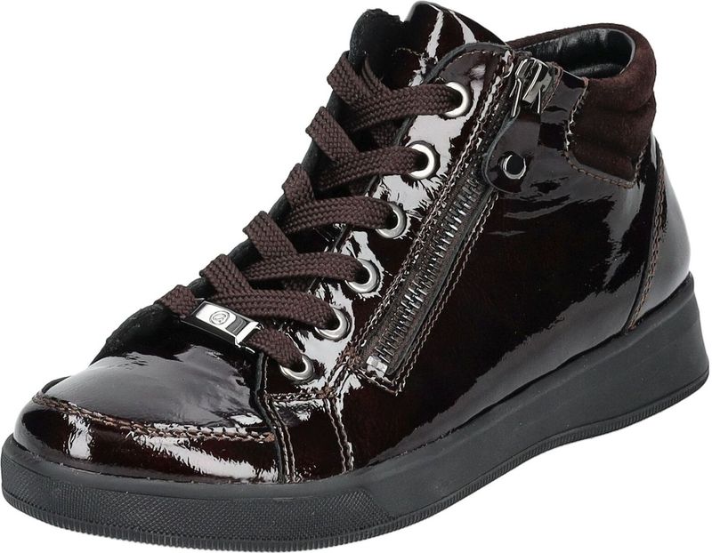 Veterlaarsjes - Effen - Leer/Lak/Suède - Glanzend - Platte Hak