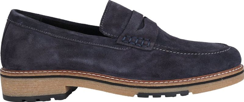Ara Alessio - Heren Instapper - Blauw - Suède - Comfortabele Loafer