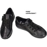 Ara - Dames - Sneakers - Zwart - Gladleder/Nubuck - Highsoft