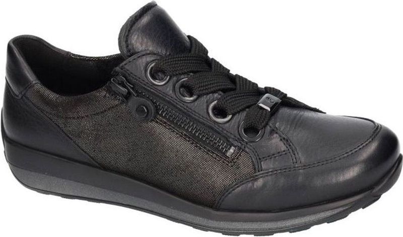 Ara - Dames - Sneakers - Zwart - Gladleder/Nubuck - Highsoft