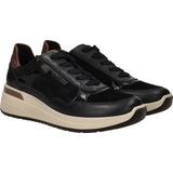 Sneakers - Dierenprint - Glad Leer/Suède - Middelhoge Sleehak