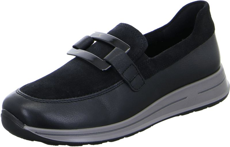 Ara - Osaka - Slipper - Zwart - Uitneembaar Voetbed - High Soft Bamboe