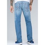 CAMP DAVID Comfort-fit-Jeans mit Kontrast-Steppungen