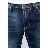 Jeans - Effen - Denim - Heavy Washed - Regular Pasvorm