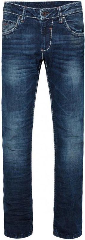 Jeans - Effen - Denim - Heavy Washed - Regular Pasvorm