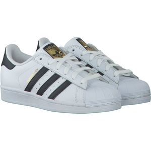 adidas Superstar lage gymschoenen voor heren, Wit Zwart, 37 1/3 EU