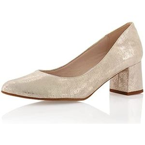 Fiarucci Dames Mette - Pumpe, Champagne Gold, Suede Leer - Gr. 40 (UK 7)