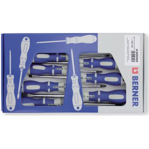Berner - 240291 - Schroevendraaierset - 7-delig - 4x Plat en 3x Kruiskop