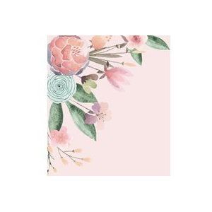 Komar Vlies fotobehang - Fleur Bisou - Afmeting: 200 x 250 cm (breedte x hoogte) - behang, design, woonkamer, wanddecoratie, slaapkamer, bloemen, bloemen - LJX4-016