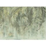 Komar Vlies fotobehang - palm fronds - afmetingen: 350 x 250 cm (breedte x hoogte) - behang, design, woonkamer, wanddecoratie, slaapkamer, palmen, bladeren, groen, bloemen - LJX7-050
