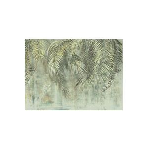 Komar Vlies fotobehang - palm fronds - afmetingen: 350 x 250 cm (breedte x hoogte) - behang, design, woonkamer, wanddecoratie, slaapkamer, palmen, bladeren, groen, bloemen - LJX7-050