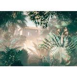 Komar Vlies fotobehang - Manoa - Grootte: 350 x 250 cm (breedte x hoogte) - palmen, jungle, regenwoud, behang, design, woonkamer, wanddecoratie, slaapkamer, bloemen, bloemen - LJX7-052