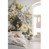 Komar Vlies fotobehang - Gentle Bloom - Grootte: 200 x 250 cm (breedte x hoogte) - romantiek, bloemen, behang, design, woonkamer, wanddecoratie, slaapkamer, bloemen, bloemen - LJX4-064