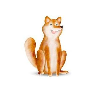 Komar Muurafbeelding | Cute Animal Dog | Poster, foto, woonkamer, slaapkamer, decoratie, kunstdruk | zonder lijst | P111I-40x50 | grootte: 40 x 50 cm (breedte x hoogte)