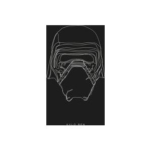 Komar Poster Star Wars Lijnen Dark Side Kylo 30 X 40 Cm | Muurdecoratie
