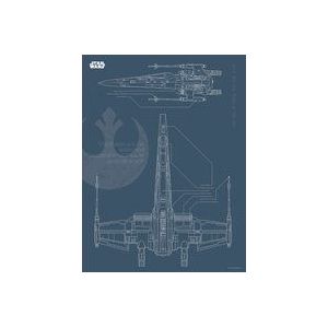 Komar Poster Star Wars Blauwdruk X -wing 30 X 40 Cm | Muurdecoratie