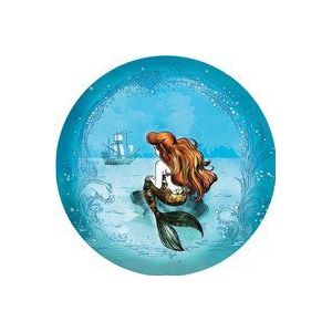 Disney Komar DOT rond en zelfklevend vliesbehang van Disney - Ariel Dreaming - Ø 125 cm - Zeemeermin, meisjeskamer, kinderbehang, kinderkamer, muursticker - DD1-020