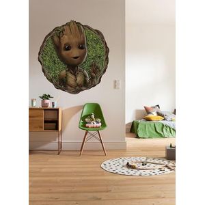 Zelfklevend vliesfotobehang/muurtattoo - Groot Little Twig - afmetingen 125 x 125 cm - kinderkamer, behang, kinderbehang, Star Wars, Marvel