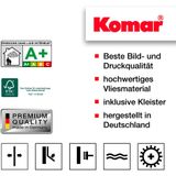 Komar Vlies fotobehang kersenbloesem - Azië, kersen, woonkamer, slaapkamer, decoratie, behang, grootte: 300 x 280 cm (breedte x hoogte) - 6 banen - baanbreedte 50 cm