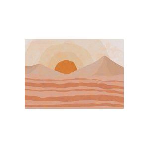 Komar Vlies fotobehang Sabbia - woonkamer, slaapkamer, zand, woestijn, decoratie, behang, grootte: 400 x 280 cm (breedte x hoogte) - 8 banen - baanbreedte 50 cm